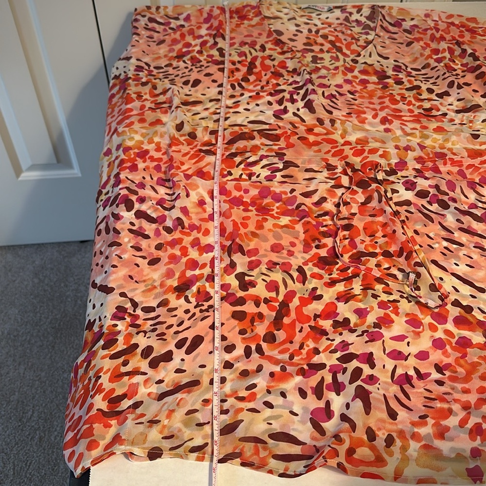 JustFab Animal Print Coverup size Medium 🧡💛 - Picture 12 of 13